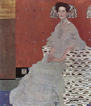 Gustave Klimt Werke - Porträt der Fritza Riedler Symbolik Gustav Klimt